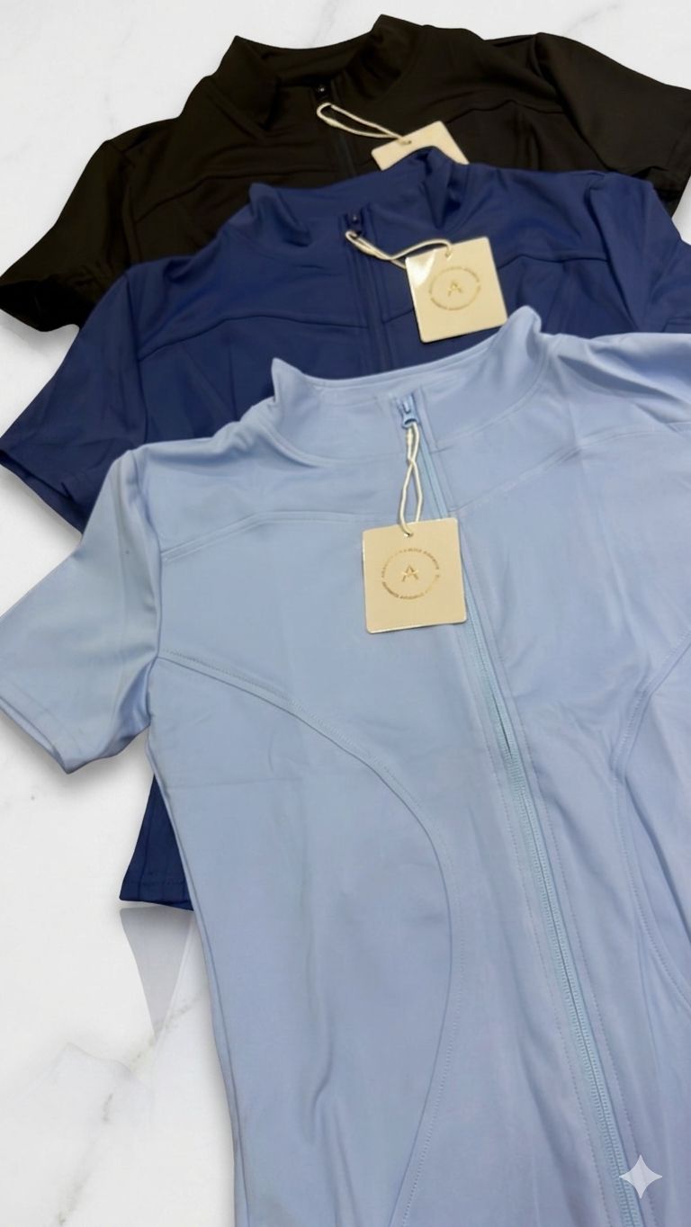 BLUSA EM POLIAMIDA PREMIUM COM ZÍPER